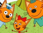 Piquenique com gato Família