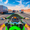 Jogo de sprint em rodovias de motocicleta