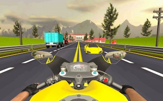 Jogo de sprint em rodovias de motocicleta
